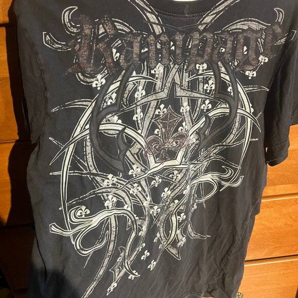 Y2K Gothic Urban Heritage Black Graphic Tee - Picture 3 of 3